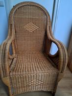 Rieten Pauwstoel, Ophalen, Gebruikt, Bruin, Riet of Rotan