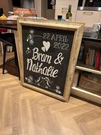 Krijtbord met lijst 85x105 cm, Ophalen, Gebruikt