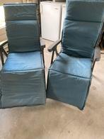 2 tuinstoelen/ligstoelen , inklapbaar,  7 standen, Ophalen, Zo goed als nieuw, Aluminium, Inklapbaar