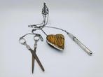 Zilveren chatelaine, L. van Gelderen, Schoonhoven, 1870, Verzenden, Zilver
