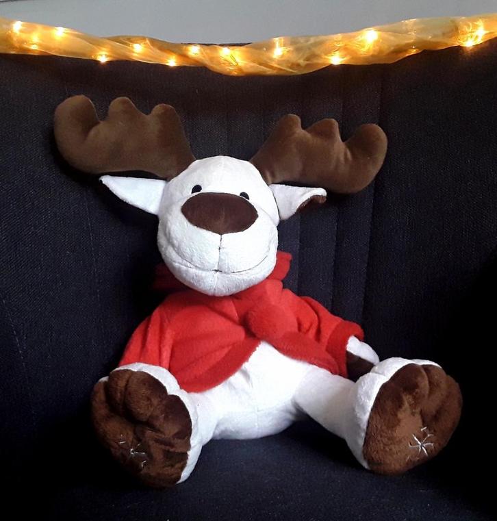 Grote kerstknuffel - rendier - rudolph - rudolf - knuffel -, Diversen, Kerst, Zo goed als nieuw, Ophalen of Verzenden