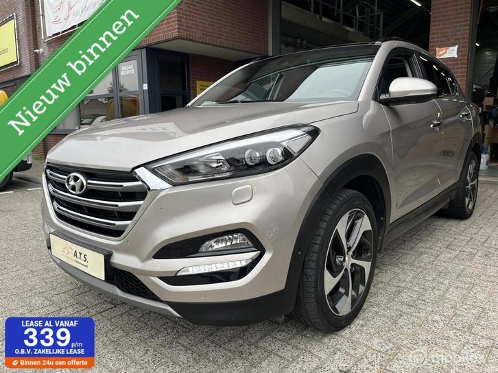 Hyundai Tucson 1.6 T-GDi Premium 4WD LEDER*PANO-DAK*LED*PDC*, Auto's, Hyundai, Bedrijf, Te koop, Tucson, 4x4, ABS, Achteruitrijcamera