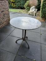 Frans terras tafeltje, Ophalen of Verzenden, Rond, Metaal