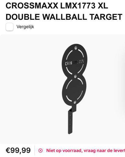 Crossmaxx Wall Ball Target - Nieuw, Ophalen of Verzenden, Nieuw, Armen, Overige typen