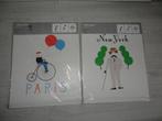 3 Ikea posters trilling - London, New York, Paris- Nieuw, Minder dan 50 cm, Nieuw, Ophalen of Verzenden, Schilderij