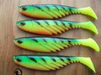 4 stuks Powerbait Ripple Shads / roofvis shads / kunstaas, Ophalen of Verzenden, Nieuw, Overige typen
