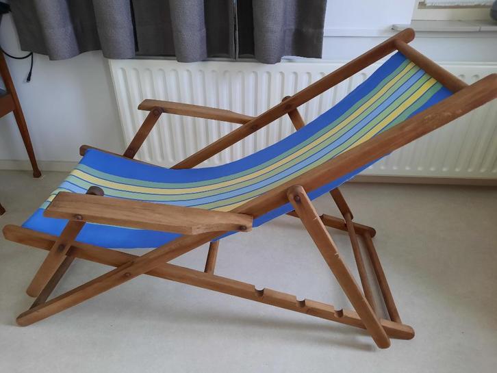 Antieke ligstoel tuinstoel vintage bijna 100 jaar oud, Antiek en Kunst, Antiek | Meubels | Stoelen en Banken, Ophalen of Verzenden
