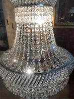 Kristallen kroonluchter zilver zakroonluchter swarovski bol, Ophalen of Verzenden, Gebruikt, Overige materialen