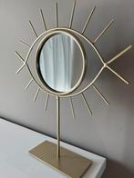 Spiegel oog wimpers mat goud, Huis en Inrichting, Woonaccessoires | Spiegels, Minder dan 100 cm, Rechthoekig, Ophalen of Verzenden