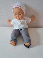 Babypop met zacht lijfje 44 cm, Ophalen of Verzenden, Zo goed als nieuw, Babypop