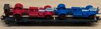 Märklin 00691-5 platte wagon beladen met vrachtwagenchassis, Wisselstroom, Wagon, Ophalen of Verzenden, Zo goed als nieuw