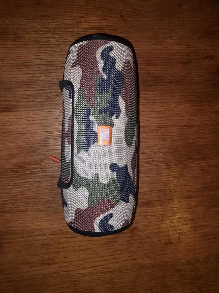 JBL Charge 4 - Camouflage - Draagbare Bluetooth Speaker, Audio, Tv en Foto, Luidsprekers, Gebruikt, Front, Rear of Stereo speakers