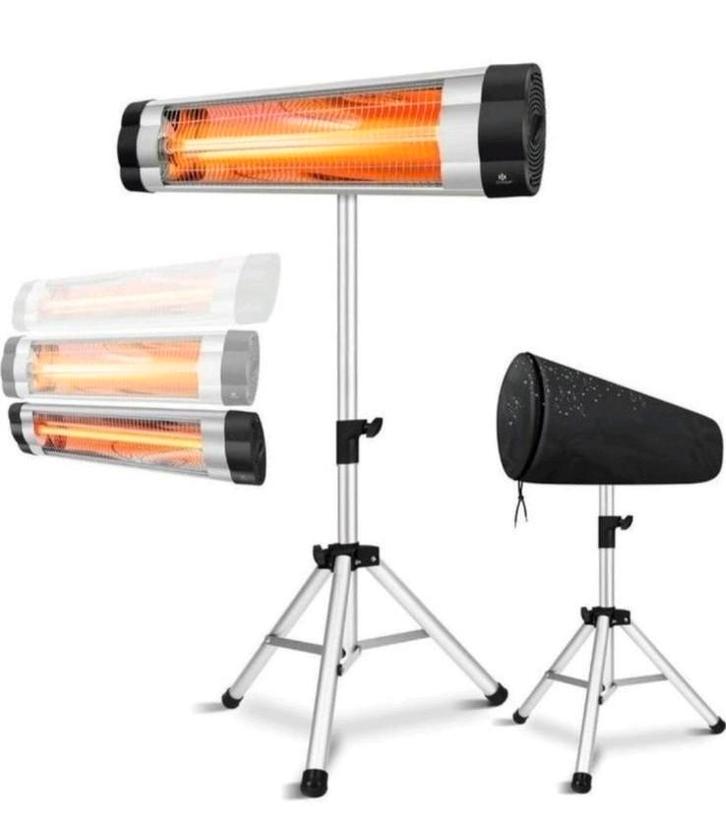 KESSER Infraroodstraler / Terrasverwarmer 2500W - Nieuw, Tuin en Terras, Terrasverwarmers, Nieuw, Elektrisch, Vloer, Draaibaar