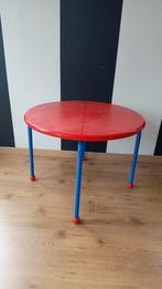 Vintage Ikea Memphis puzzel tafel, Kunststof, Gebruikt, Rond, 55 tot 75 cm