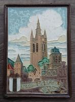 Jaar 1946 Stadsrechten Delft Cloisonne Tegel Oude Kerk, Ophalen of Verzenden