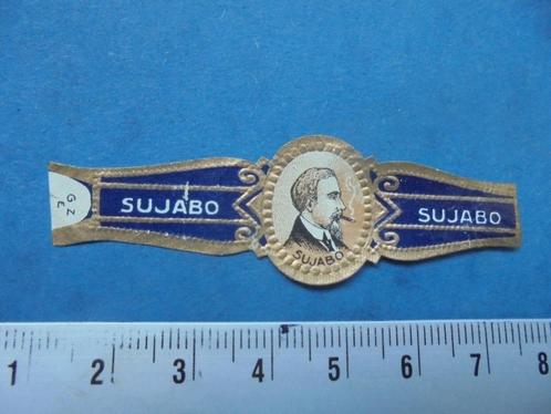 Oude sigarenband portret SUJABO, Verzamelen, Rookartikelen, Aanstekers en Luciferdoosjes, Zo goed als nieuw, Sigarenbandjes, Ophalen of Verzenden