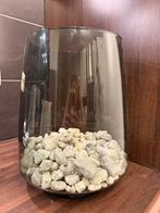 Vaas smokey grey, Huis en Inrichting, Woonaccessoires | Vazen, Zwart, Nieuw, Ophalen of Verzenden, Glas
