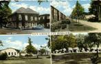 Een groet uit Borger - 4 afb - 195?7 gelopen, Ophalen of Verzenden, 1940 tot 1960, Gelopen, Overijssel
