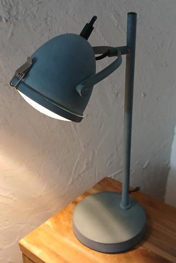 Industriële bureaulamp - tafellamp - Koplamp model grijs beschikbaar voor biedingen