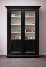 Extra hoge servieskast (237 cm) van massief hout, Ophalen, 100 tot 150 cm, 200 cm of meer, 25 tot 50 cm