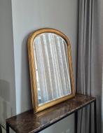 Gouden Vintage Boog Spiegel DeKnudt | 83x62cm Goud, Huis en Inrichting, Woonaccessoires | Spiegels, Gebruikt, Ophalen of Verzenden