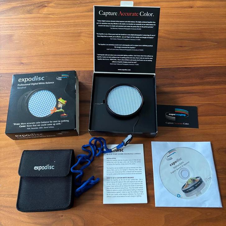 Expodisc 77mm Witbalans Filter - Weinig Gebruikt, Audio, Tv en Foto, Fotografie | Filters, Zo goed als nieuw, Overige typen, 70 tot 80 mm