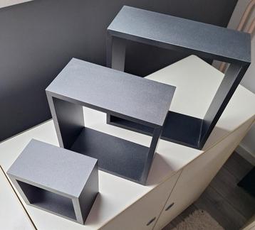 Set van 3 wanddecoratie kastjes