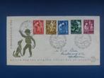 Postzegel NL 1962 FDC 54 Kinderzegels 07-10, Postzegels en Munten, Postzegels | Nederland, Ophalen of Verzenden, Na 1940, Gestempeld