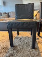 6 Eetkamer stoelen Piet Boon Saar, Huis en Inrichting, Ophalen, Gebruikt, Bruin, Leer