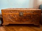 Chinese Dekenkist Handgesneden houtwerk, Huis en Inrichting, Woonaccessoires | Kisten, Minder dan 50 cm, 50 tot 100 cm, Ophalen of Verzenden