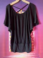 Zwarte tuniek 44/46 met vleermuis mouwen en kruisbandjes 15€, Noidea, Zwart, Maat 46/48 (XL) of groter, Ophalen of Verzenden
