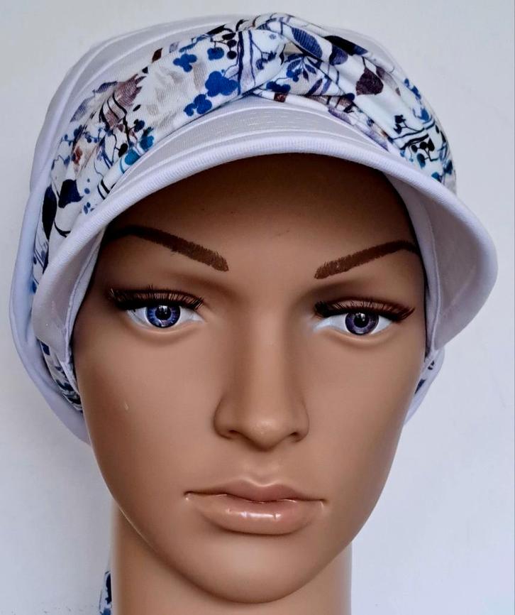 Chemo/haarverlies tricot pet met sjaal no 35 C., Kleding | Dames, Mutsen, Sjaals en Handschoenen, Nieuw, Muts, Ophalen of Verzenden