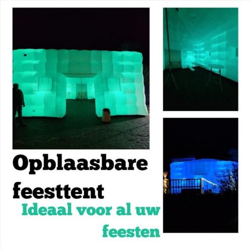 OPBLAASBARE FEESTENT 88 TE HUUR! Ontzettend Uniek!, Hobby en Vrije tijd, Feestartikelen | Verhuur, Nieuw, Verzenden