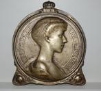 C.H. Samuel: Plaquette Koningin Elisabeth Van België, Ophalen of Verzenden, Brons
