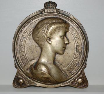 C.H. Samuel: Plaquette Koningin Elisabeth Van België  beschikbaar voor biedingen