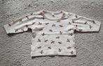 T-shirt longsleeve beige met vliegtuigjes maat 50 van Zeeman, Kinderen en Baby's, Babykleding | Maat 50, Zeeman, Ophalen of Verzenden