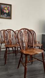 Antieke engelse windsor stoelen, Huis en Inrichting, Stoelen, Ophalen of Verzenden, Zo goed als nieuw, Bruin, Vijf, Zes of meer stoelen