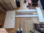 ASKVOLL bed + lattenbodems, Ophalen, Gebruikt, Wit, Tweepersoons