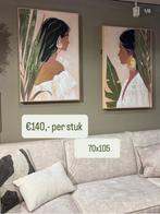 Schilderijen / wanddeco / vrouwlijk / nieuw, Nieuw, Ophalen of Verzenden, Schilderij, 75 cm of meer