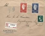 Poststuk Zaandam 30 VIII 1948 met aankomststempel Oslo, Postzegels en Munten, Ophalen of Verzenden, Na 1940, Gestempeld