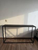 Zwarte metalen wandtafel / sidetable - stevig, Huis en Inrichting, Tafels | Sidetables, Ophalen, 100 tot 150 cm, Geen idee, Zo goed als nieuw