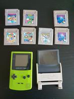 Gameboy Color + 7 games + case + magnifier/light, Spelcomputers en Games, Spelcomputers | Nintendo Game Boy, Ophalen of Verzenden