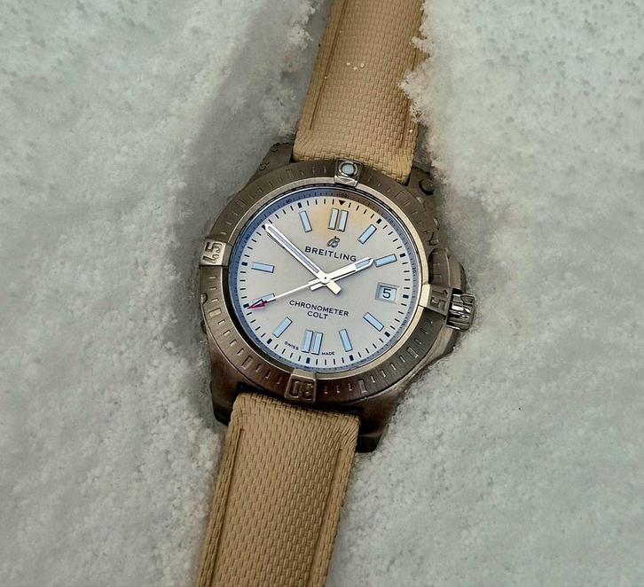 Breitling Colt automaat horloge full set 2022, Sieraden, Tassen en Uiterlijk, Horloges | Dames, Zo goed als nieuw, Overige merken