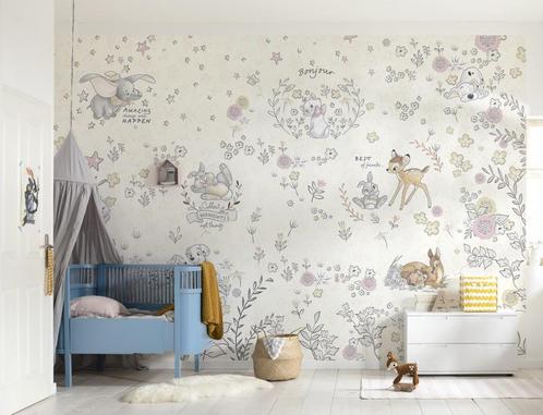 Best of Friends fotobehang babykamer. Bambi, Dalmatiers, Kinderen en Baby's, Kinderkamer | Inrichting en Decoratie, Nieuw, Wanddecoratie