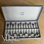 Verzilverde theelepels provincies Nieuwpoort Pleet, schild, Ophalen of Verzenden