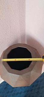 Bronskleurige Diamant Vaas - Metaal, Huis en Inrichting, Woonaccessoires | Vazen, Ophalen