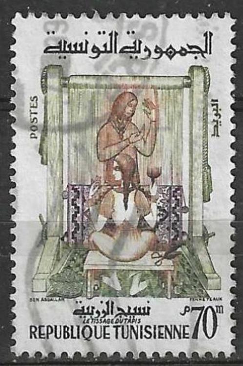 Tunesie 1959/1961 - Yvert 489A - Tapijtweven (ST), Postzegels en Munten, Postzegels | Afrika, Gestempeld, Overige landen, Ophalen