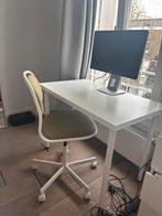 Home office set up: IKEA desk + IKEA chair + HP monitor, Huis en Inrichting, Bureaus, Ophalen, Zo goed als nieuw