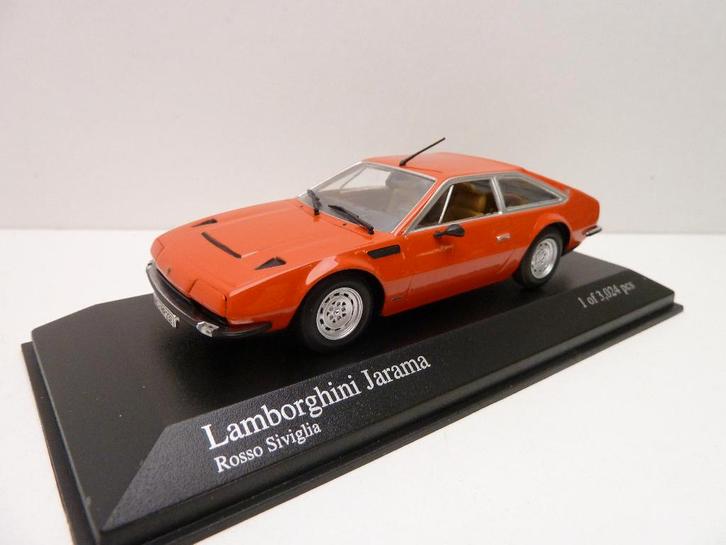 Lamborghini  Jarama  '' Minichamps '', Hobby en Vrije tijd, Modelauto's | 1:43, Zo goed als nieuw, Auto, MiniChamps, Ophalen of Verzenden