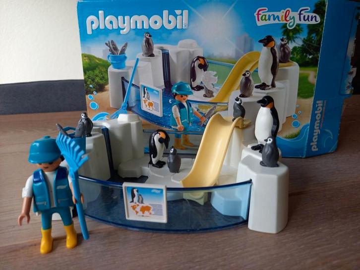 Playmobil Dierentuin pinguïnverblijf - 9062 COMPLEET, Kinderen en Baby's, Speelgoed | Playmobil, Zo goed als nieuw, Complete set